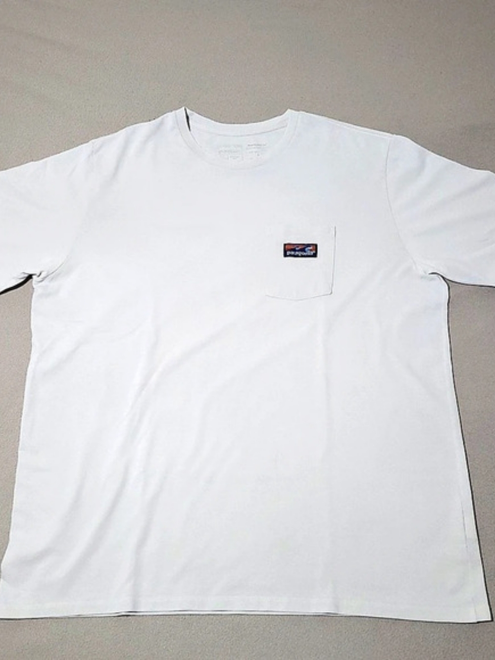 Patagonia Boardshort Logo Pocket Responsibili-Tee Men's Gray Tee Large